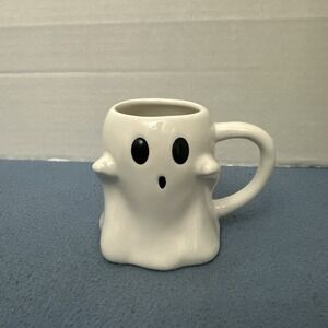 Target Threshold White "Scary" Halloween Ghost Coffee Mug